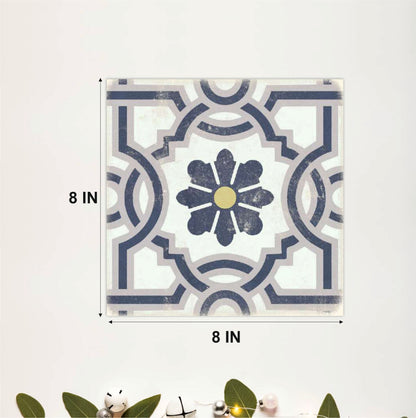 Traditional Floral Accent Tile Sticker