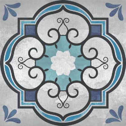 Blue Heritage Medallion Tile Sticker
