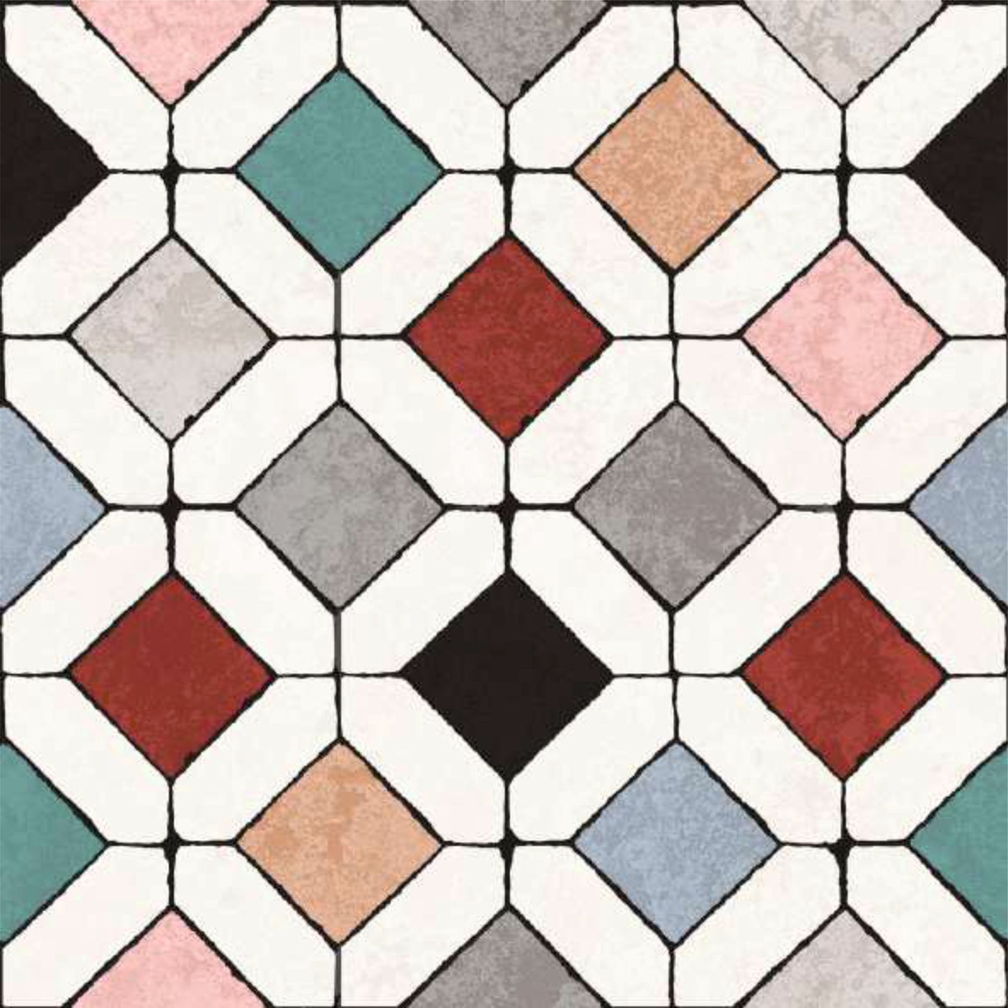 Pastel Diamond Mosaic Tile Sticker