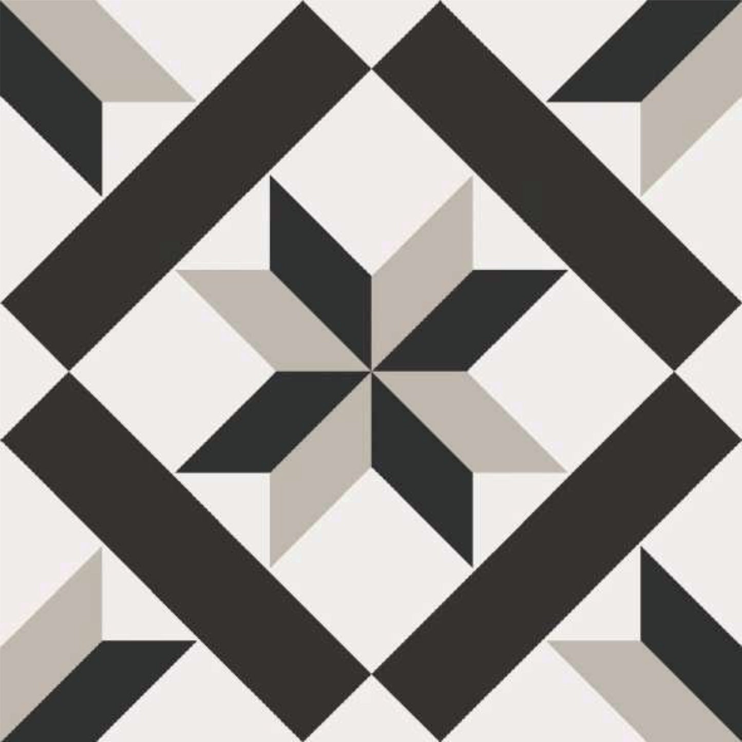 Monochrome Lattice Tile Sticker