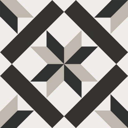 Monochrome Lattice Tile Sticker