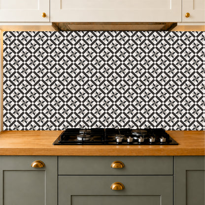 Monochrome Lattice Tile Sticker