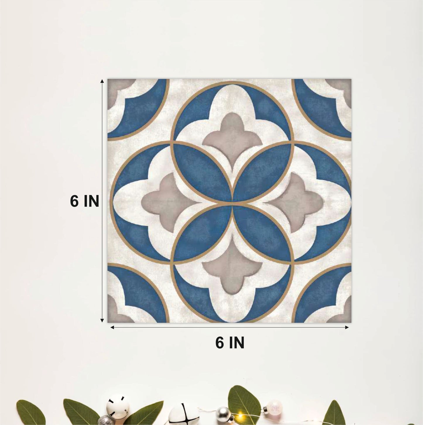 Heritage Floral Mosaic Tile Sticker