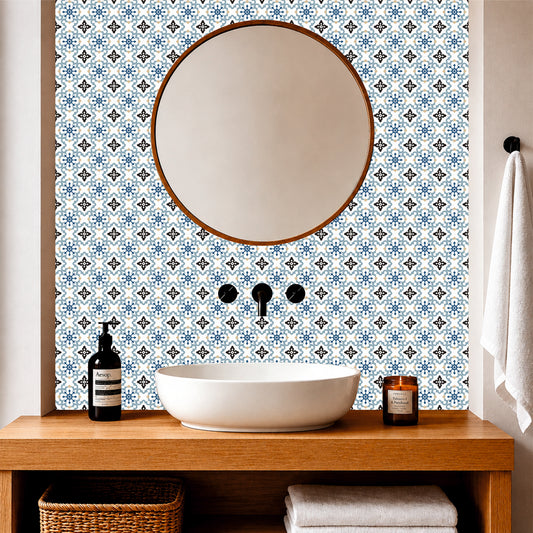Blue Moroccan Heritage Tile Sticker