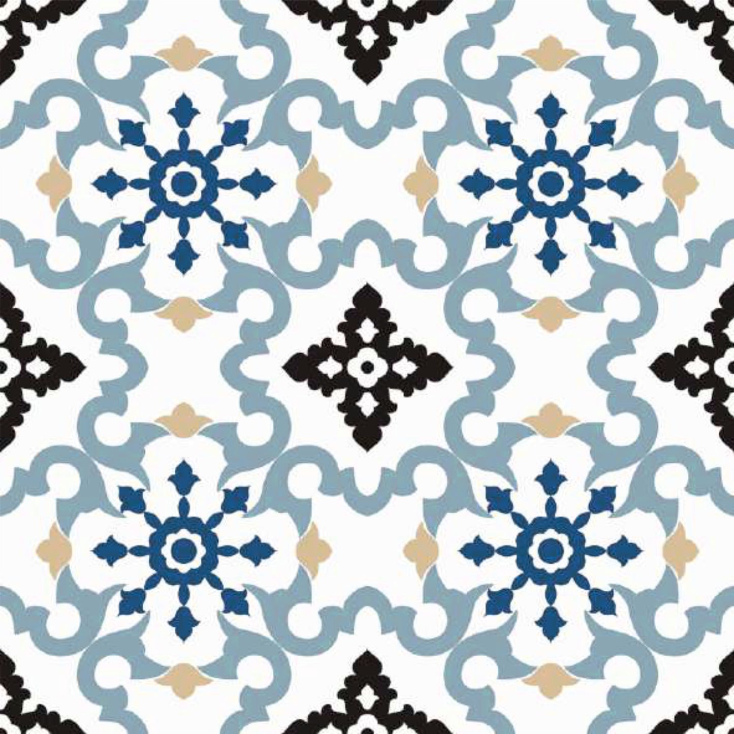 Blue Moroccan Heritage Tile Sticker