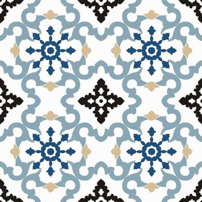 Blue Moroccan Heritage Tile Sticker