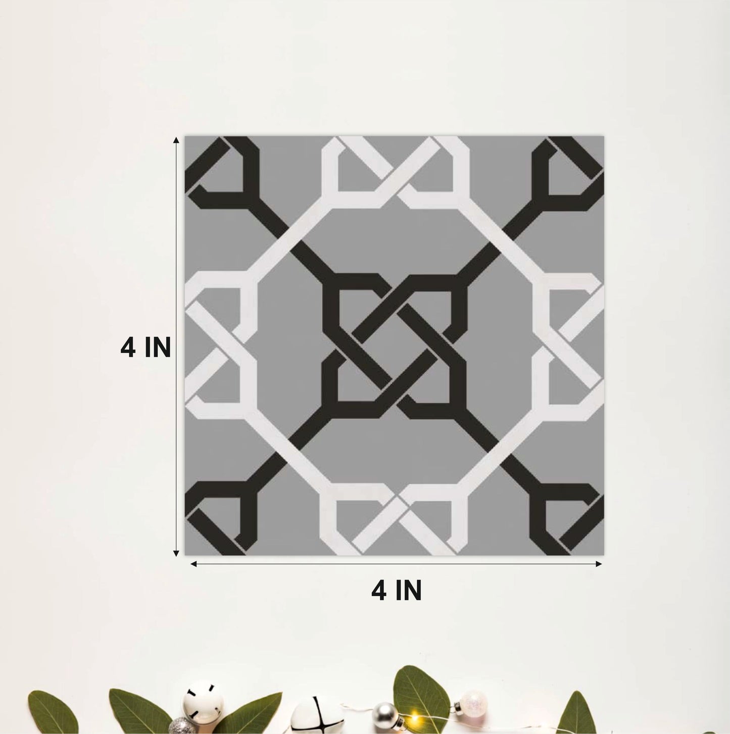 Contemporary Lattice Mosaic Tile Sticker