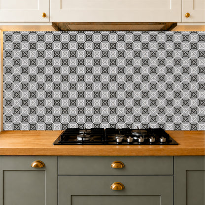 Contemporary Lattice Mosaic Tile Sticker