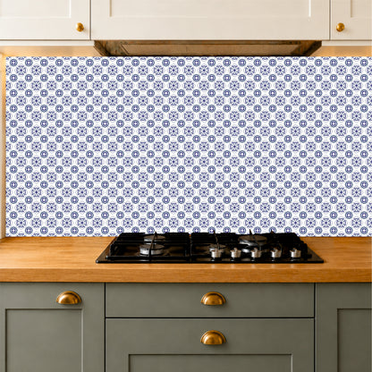 Traditional Blue Pattern Tile Sticker
