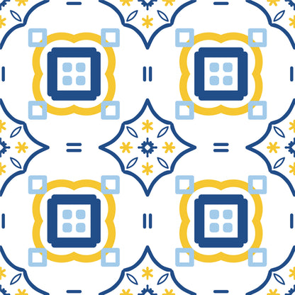 Elegant Geometric Medallion Tile Sticker