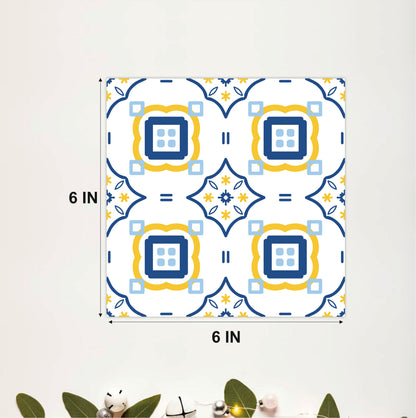 Elegant Geometric Medallion Tile Sticker