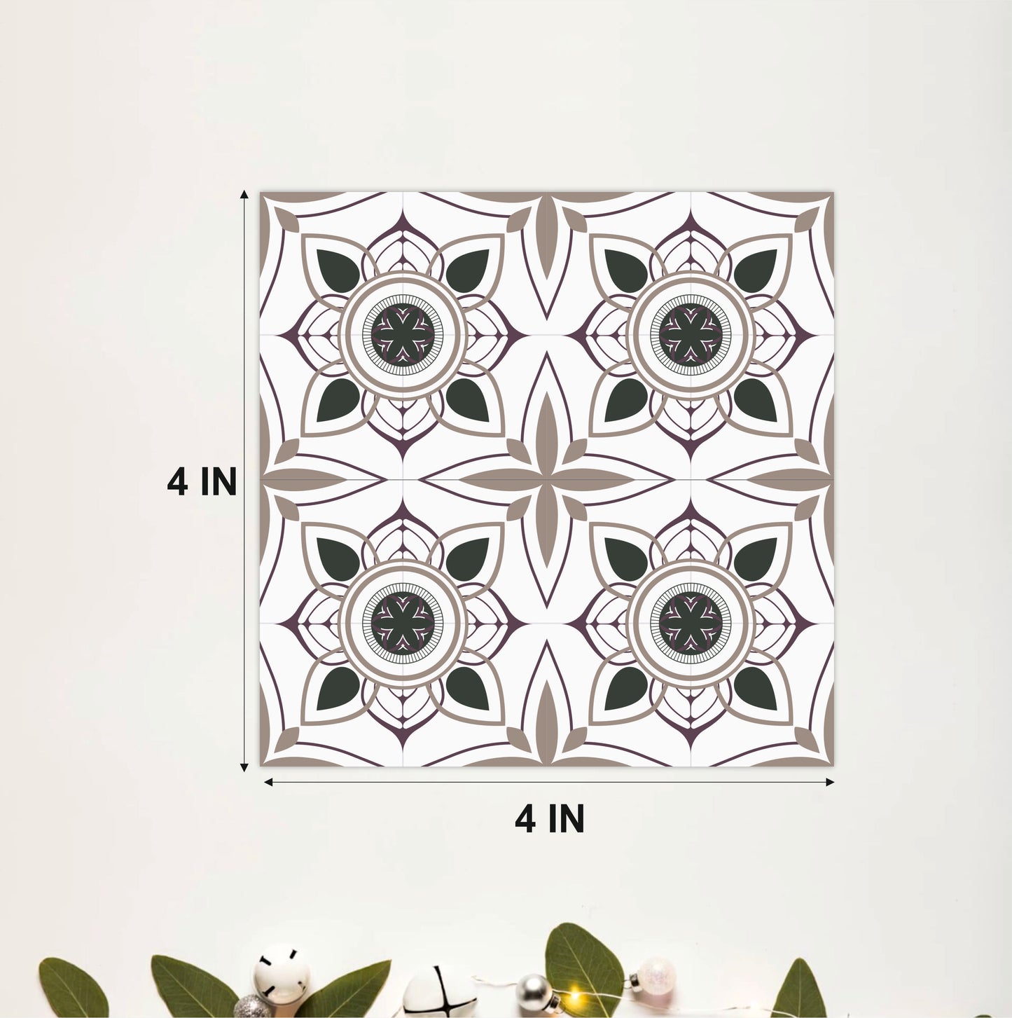 Decorative Floral Mosaic Tile Sticker