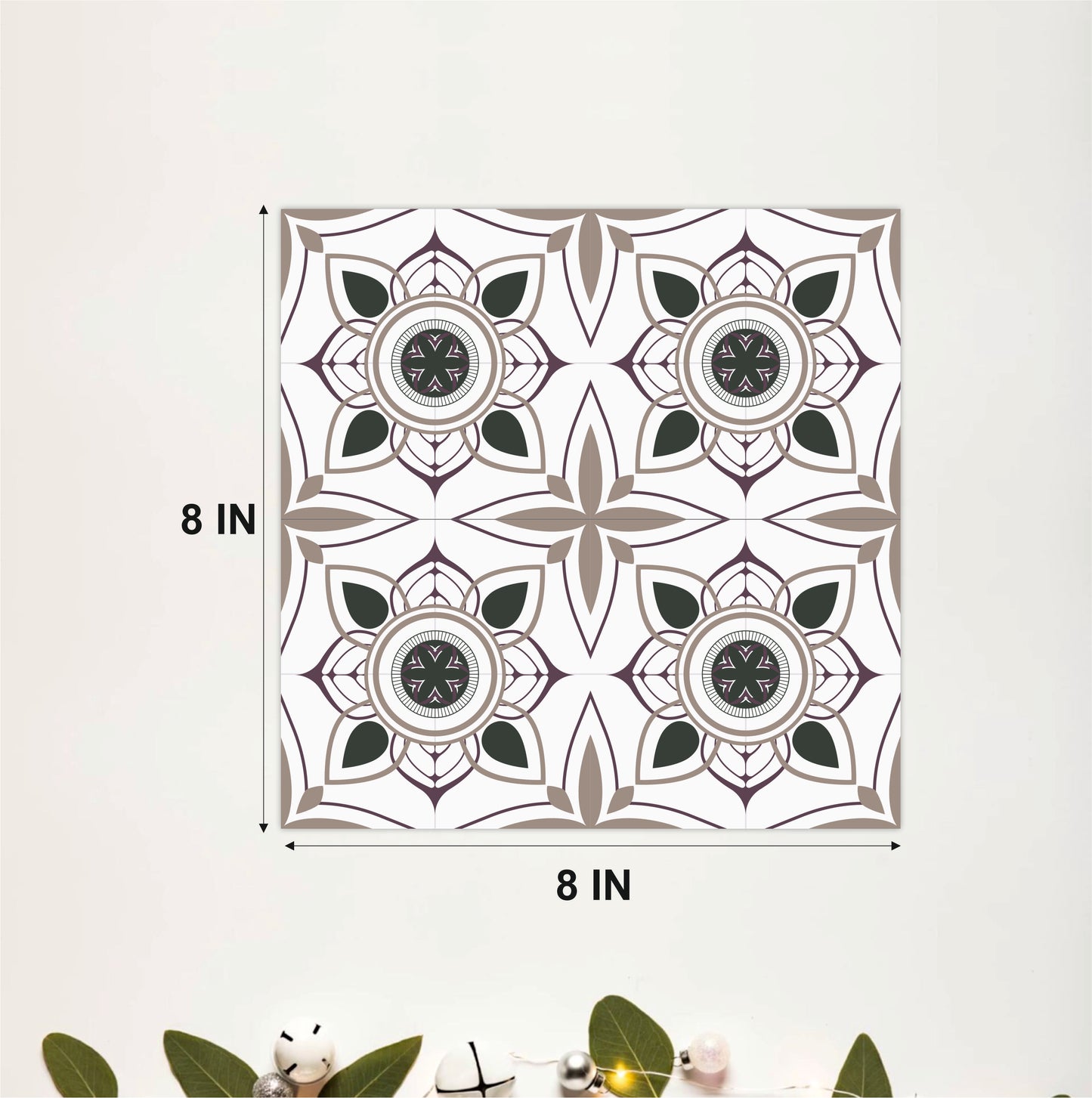 Decorative Floral Mosaic Tile Sticker