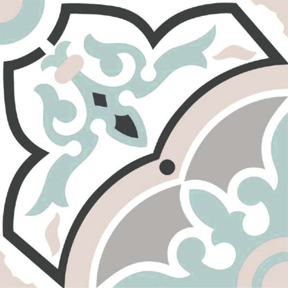 Pastel Vintage Ornamental Tile Sticker
