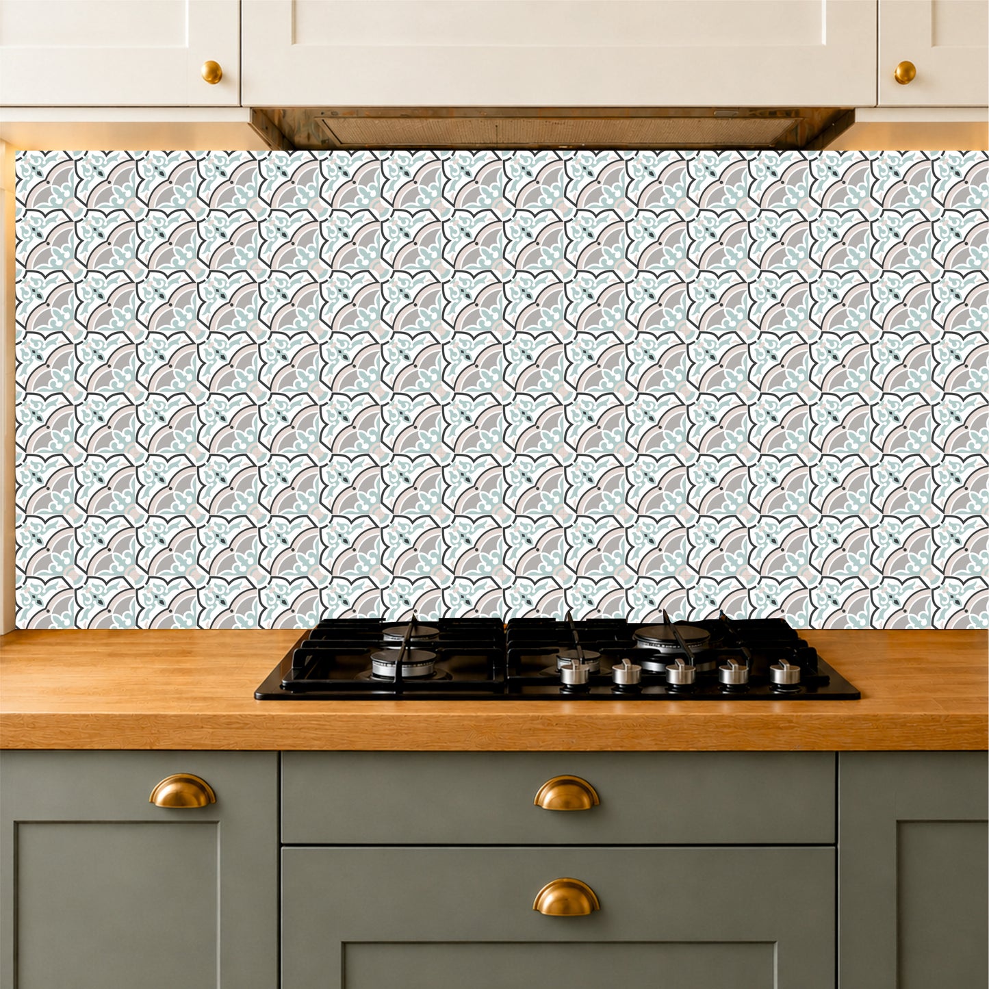 Pastel Vintage Ornamental Tile Sticker