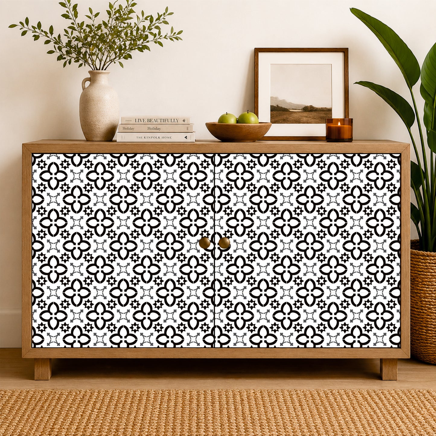 Heritage Geometric Ceramic Tile Sticker
