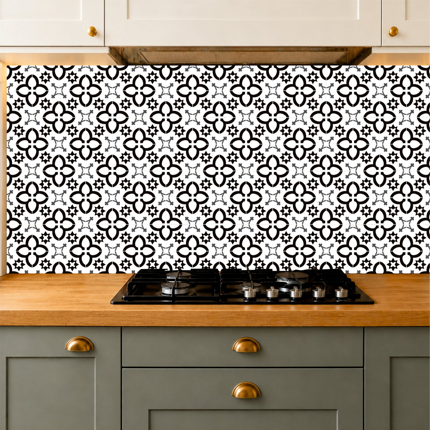 Heritage Geometric Ceramic Tile Sticker