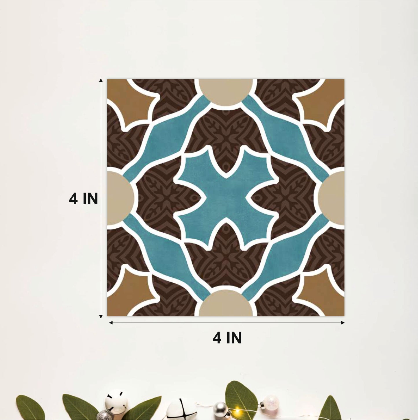 Turquoise Moroccan Geometric Tile Sticker