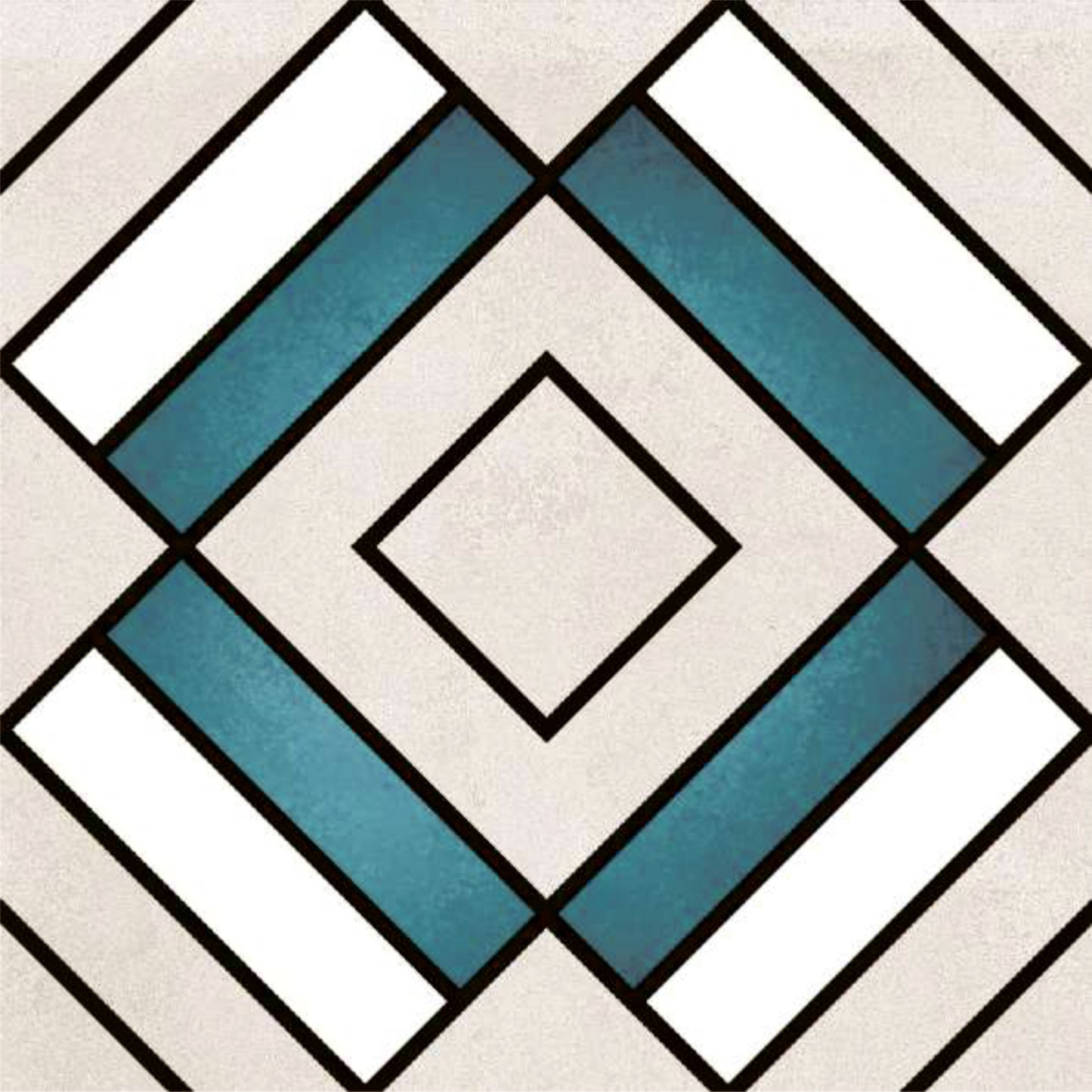 Modern Blue Geometric Tile Sticker