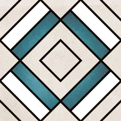 Modern Blue Geometric Tile Sticker