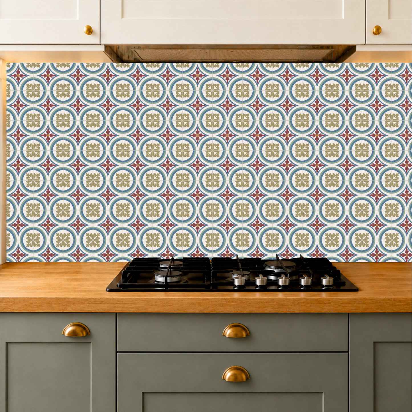 Ornamental Mediterranean Wall & Floor Tile Sticker