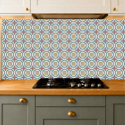 Ornamental Mediterranean Wall & Floor Tile Sticker