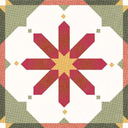 Rustic Terracotta Moroccan Star Tile Sticker