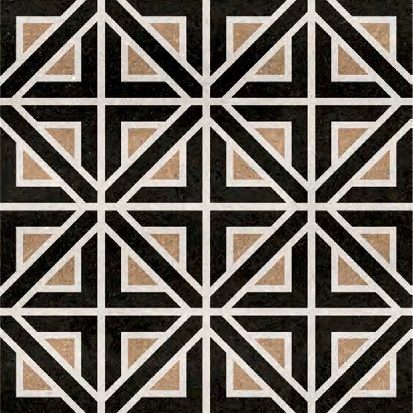 Modern Black Geometric Mosaic Tile Sticker