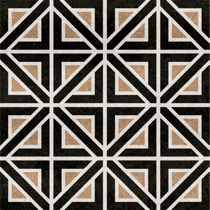 Modern Black Geometric Mosaic Tile Sticker