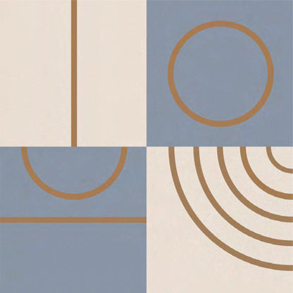 Sky Blue Geometric Abstract Tile Sticker