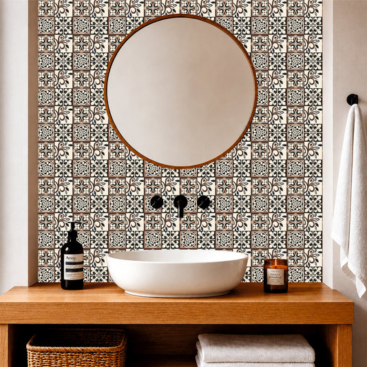 Vintage Assorted Moroccan Tile Sticker Set