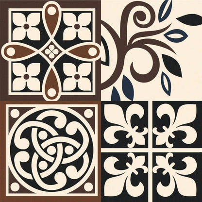 Vintage Assorted Moroccan Tile Sticker Set