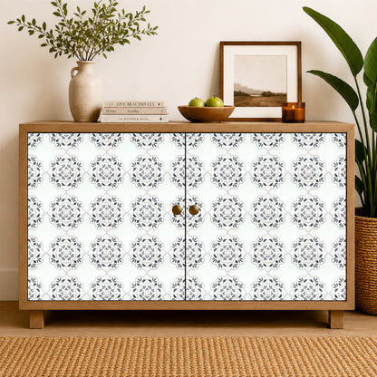Minimal Floral Corner Tile Sticker