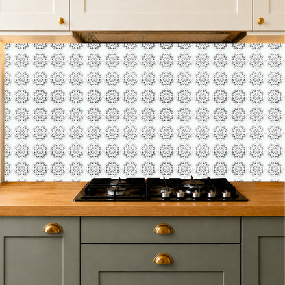 Minimal Floral Corner Tile Sticker
