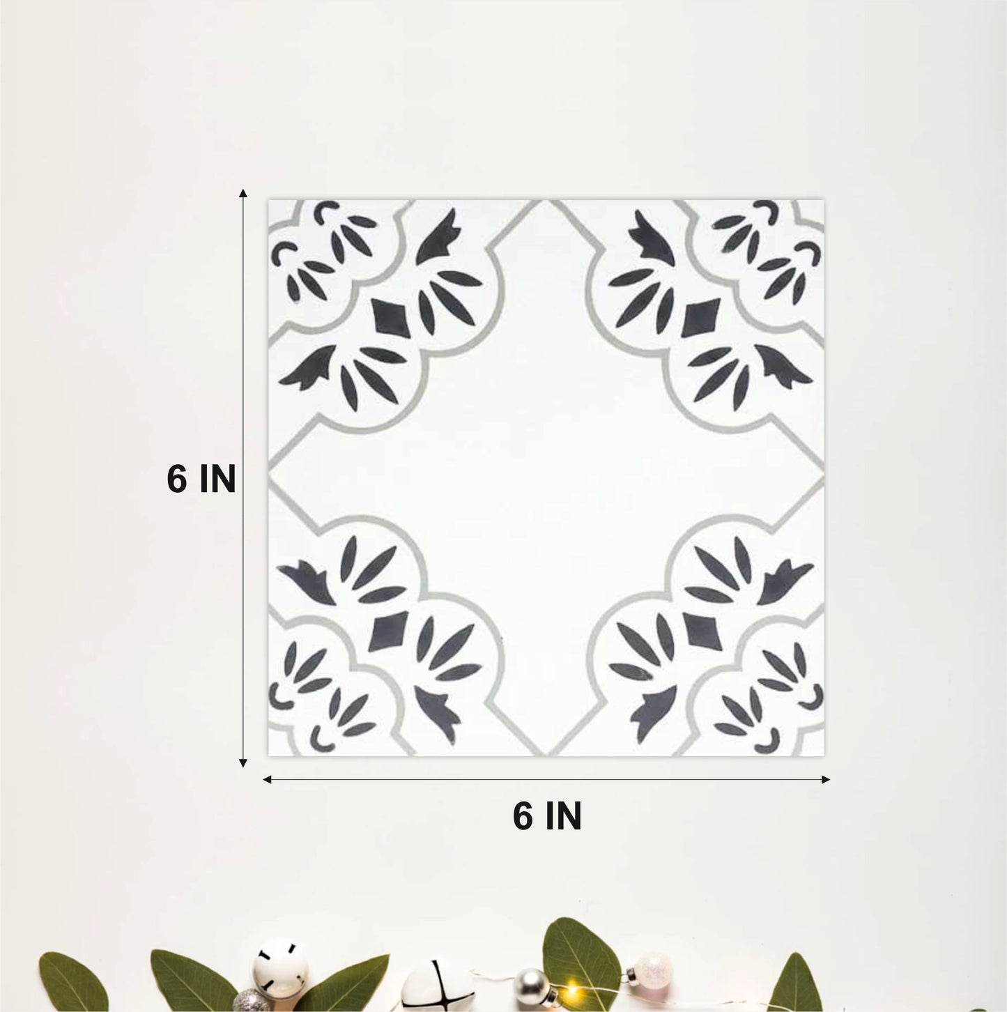 Minimal Floral Corner Tile Sticker