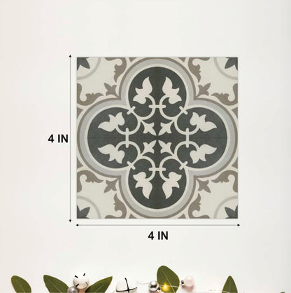 Vintage Gothic Floral Tile Sticker