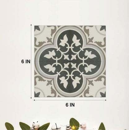 Vintage Gothic Floral Tile Sticker