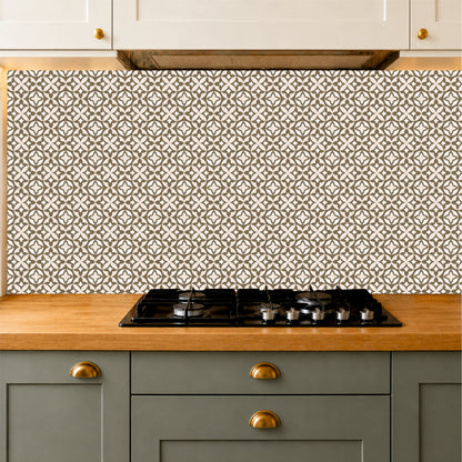 Olive Floral Moroccan Tile Sticker