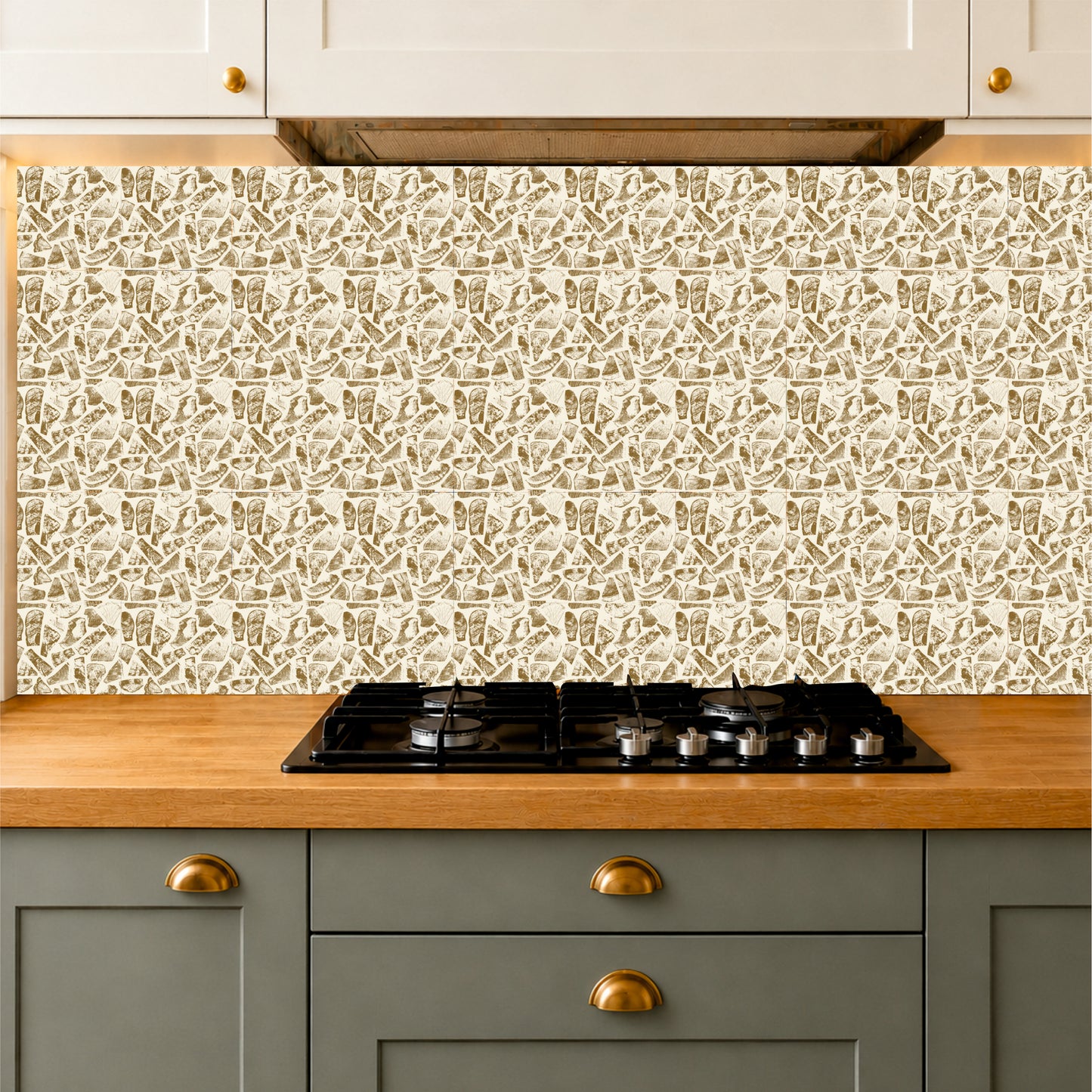 Natural Timber Pattern Tile Sticker
