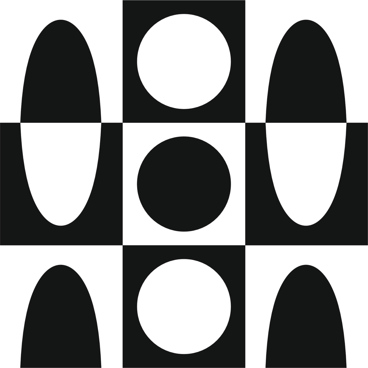 Contemporary Circle Pattern Tile Sticker