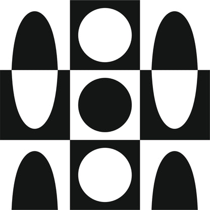 Contemporary Circle Pattern Tile Sticker