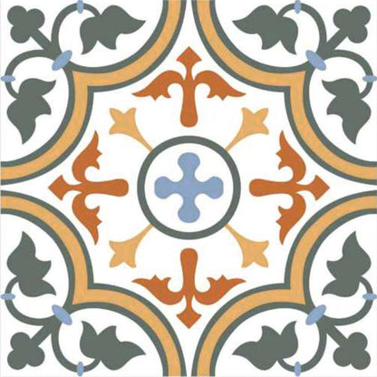 Elegant Ornamental Wall & Floor Tile Sticker