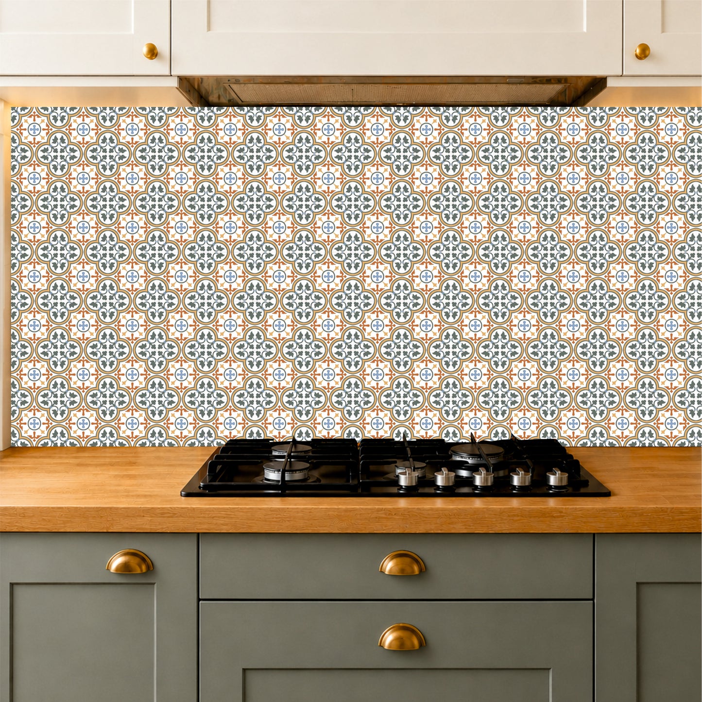 Elegant Ornamental Wall & Floor Tile Sticker