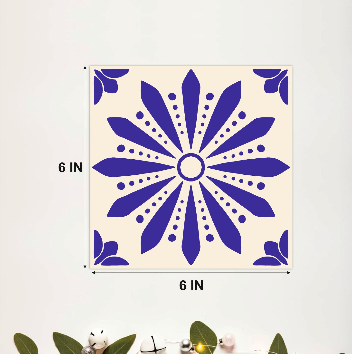 Azure Bloom Tile Sticker