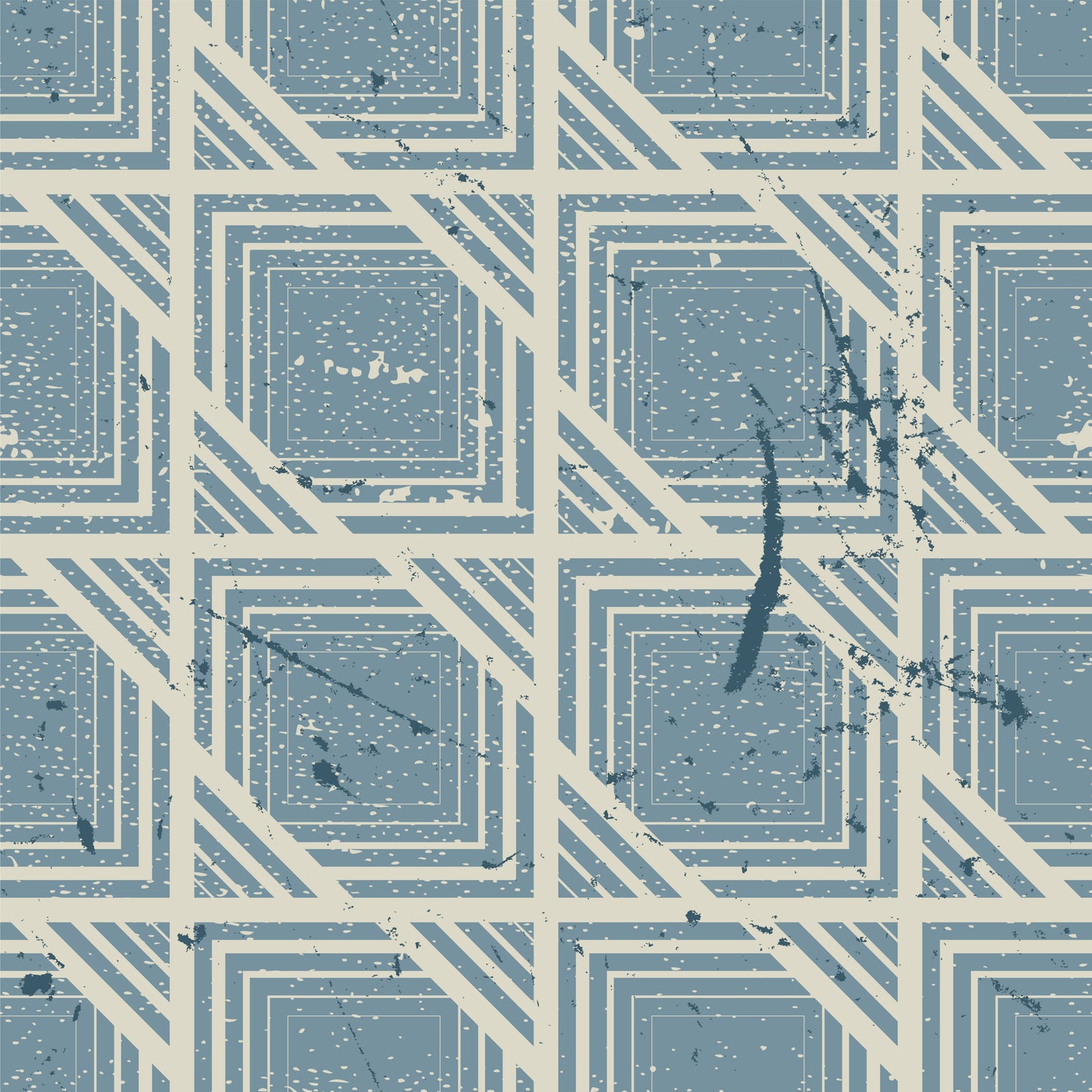 Retro Blueprint Tile Sticker