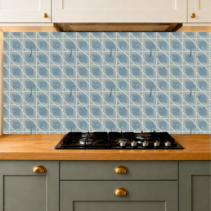 Retro Blueprint Tile Sticker