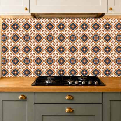 Terracotta Quatrefoil Tile Sticker