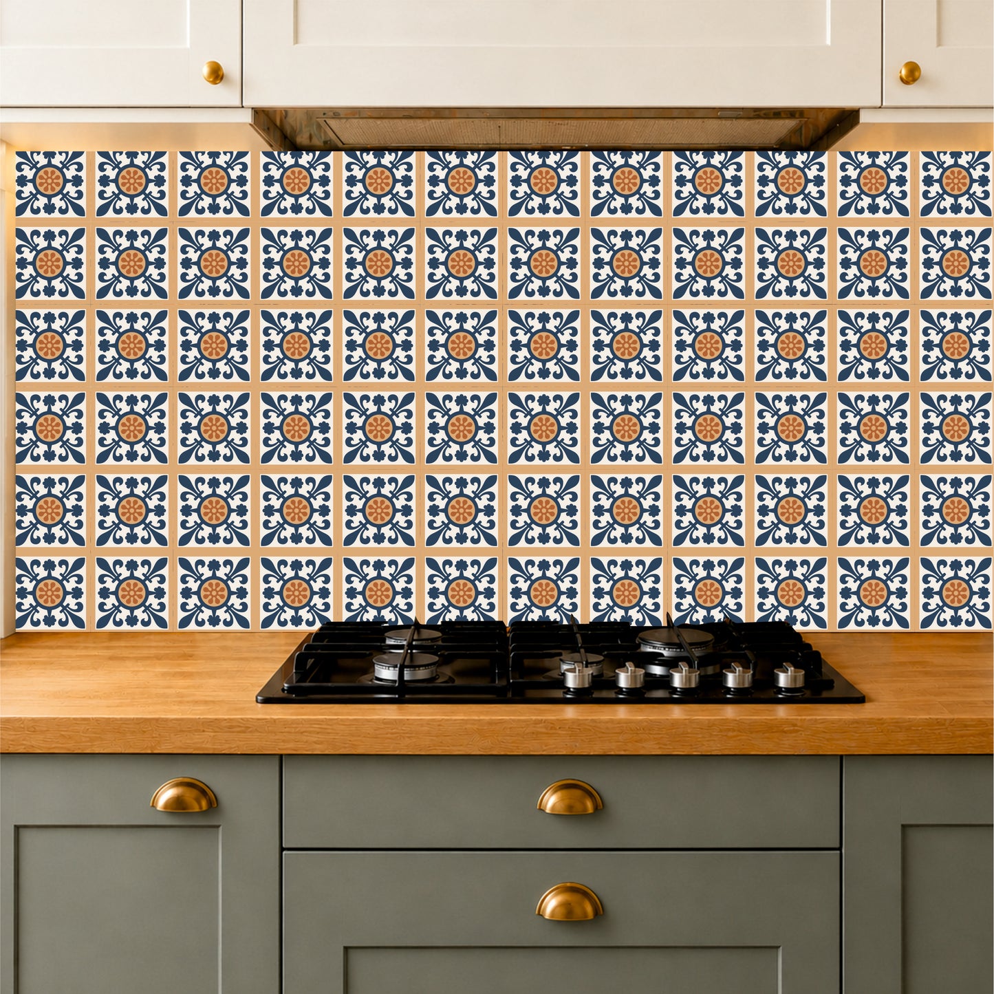 Mediterranean Sun Medallion Tile Sticker