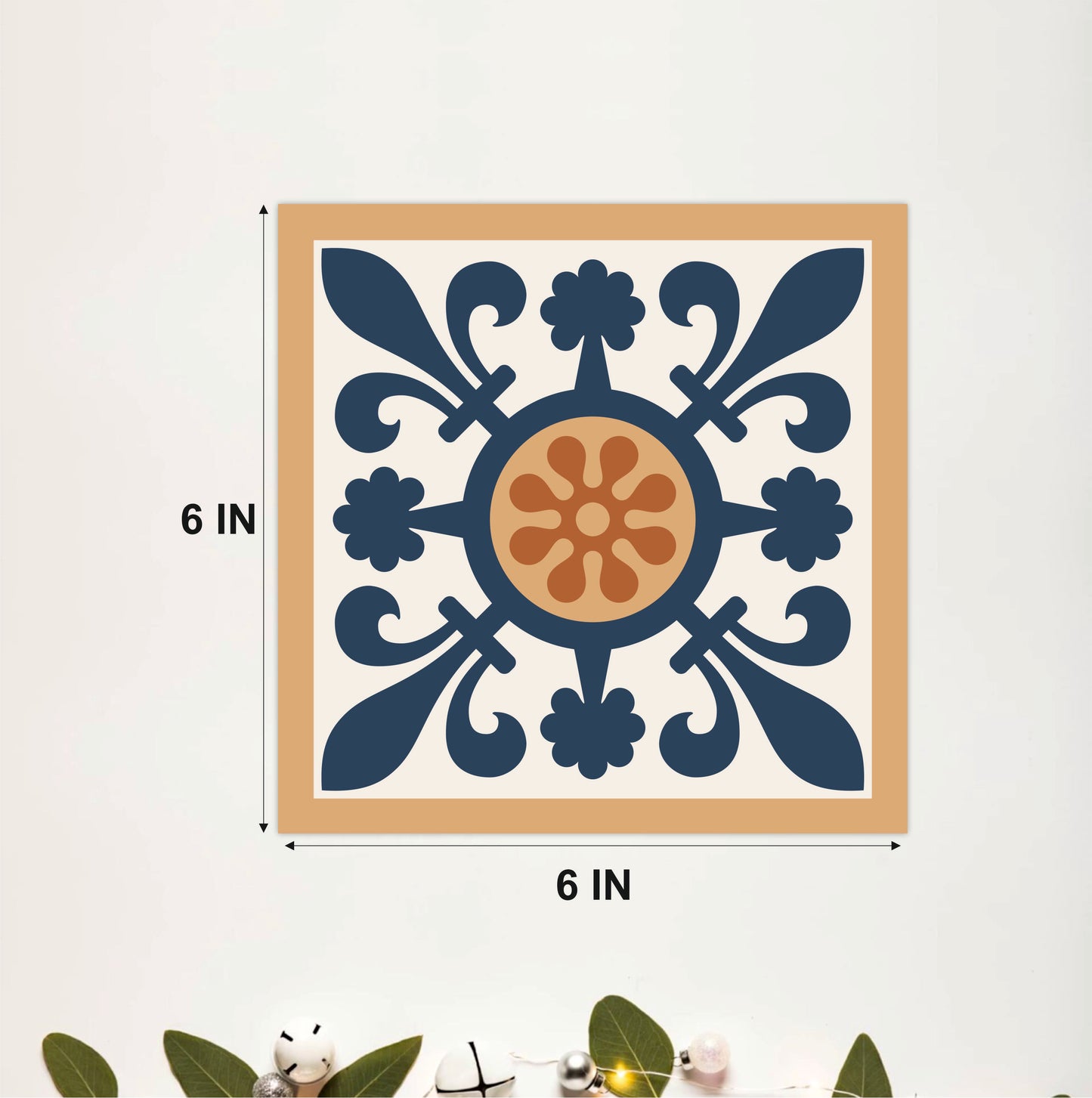 Mediterranean Sun Medallion Tile Sticker