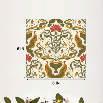 English Garden Tile Sticker